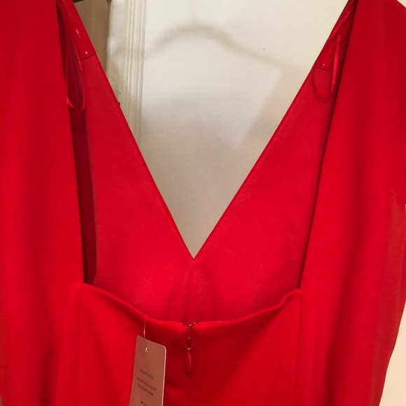 NWT Dress the Population x Anthro tangerine dress - Picture 6 of 8